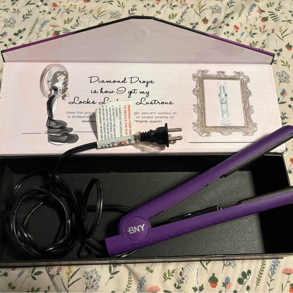 Purple Hair Styling Tool for Sleek Straightening